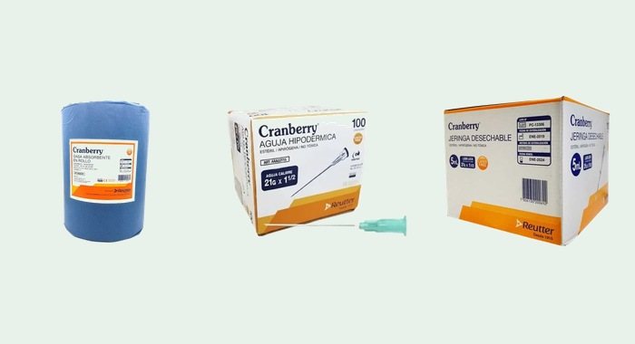 Insumos médicos — jeringas, agujas y material clínico